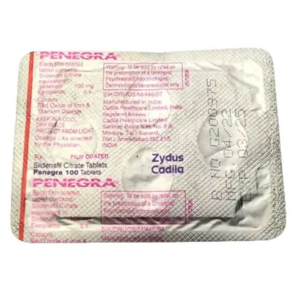Penegra Zydus 100-MG Tablets